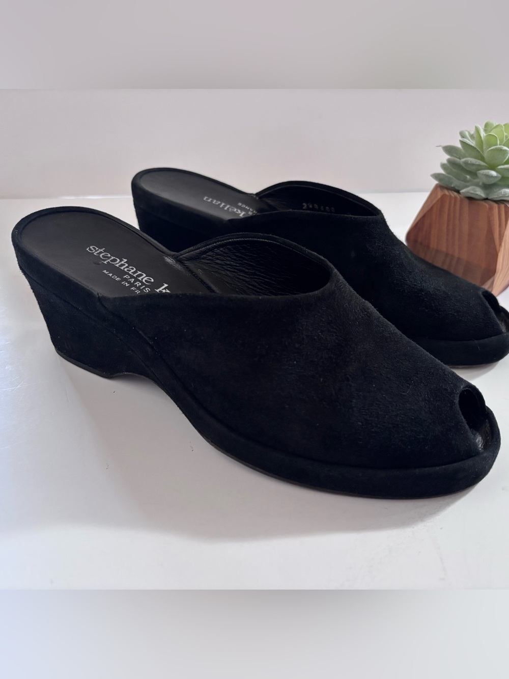 Vintage Stephane Kelian Ladies Wedge Mules